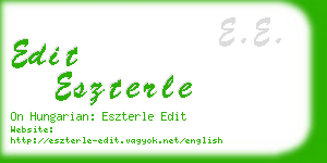 edit eszterle business card